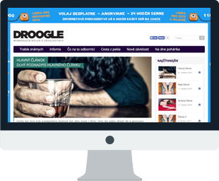 Screenshot portálu www.droogle.sk